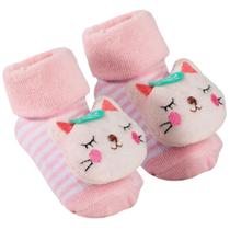 Meias Pantufa Antiderrapante Chocalho Gatinha Buba Meias Pantufa Antiderrapante Chocalho Gatinha Buba