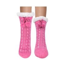 Meias Pantufas Femininas De Lã Felpuda Quentes E Confortáveis Antiderrapantes Para O Inverno - Meias Pantufas Femininas De Lã Felpuda Quentes E Confortáveis Antiderrapantes Para O Inverno -