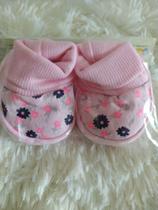 Meias Pantufas Pantufinha Recém Nascido Rosa - Murano 0 - 12meses