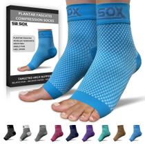 Meias para alívio da fascite plantar SB SOX Night Splint Blue M