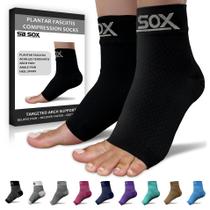 Meias para alívio da fascite plantar SB SOX Night Splint pretas