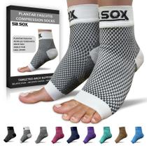 Meias para alívio da fascite plantar SB SOX Night Splint White M