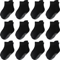 Meias para bebês Aroveea, antiderrapante, tornozelo, pacote com 12, 6 a 12 meses Meias para bebês Aroveea, antiderrapante, tornozelo, pacote com 12, 6 a 12 meses