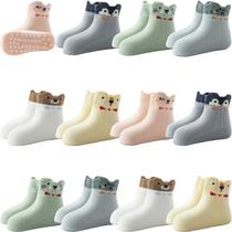 Meias para bebês Aroveea, antiderrapante, tornozelo, pacote com 12, 6 a 12 meses Meias para bebês Aroveea, antiderrapante, tornozelo, pacote com 12, 6 a 12 meses