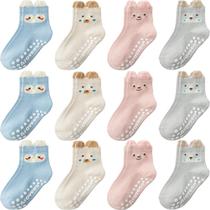 Meias para bebês Aroveea, antiderrapante, tornozelo, pacote com 12, 6 a 12 meses Meias para bebês Aroveea, antiderrapante, tornozelo, pacote com 12, 6 a 12 meses