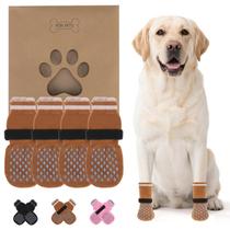 Meias para cães, sapatos antiderrapantes para calçada quente, cáqui, para GG Meias para cães, sapatos antiderrapantes para calçada quente, cáqui, para GG