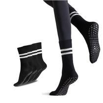 Meias Pilates Grippy Flydo para mulheres, ioga, antiderrapantes, pacote com 2 unidades