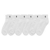 Meias POLO RALPH LAUREN Classic Sport Solid Masculinas, 6 pares, brancas Meias POLO RALPH LAUREN Classic Sport Solid Masculinas, 6 pares, brancas