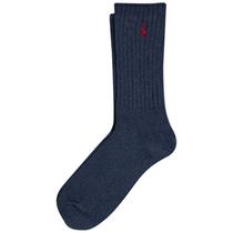Meias POLO RALPH LAUREN Clássicas Cano Médio Denim Masculinas 6-12,5 Meias POLO RALPH LAUREN Clássicas Cano Médio Denim Masculinas 6-12,5