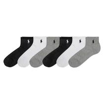 Meias Polo Ralph Lauren Cushion Quarter femininas cinza 9-11 Meias Polo Ralph Lauren Cushion Quarter femininas cinza 9-11