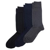Meias Polo Ralph Lauren, padrões variados para homens, 3 pares Meias Polo Ralph Lauren, padrões variados para homens, 3 pares