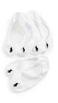 Meias POLO RALPH LAUREN Ultra Low Liner femininas, pacote com 3 unidades, brancas Meias POLO RALPH LAUREN Ultra Low Liner femininas, pacote com 3 unidades, brancas