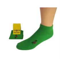 Meias PRASM Invisíveis Cano Curto Algodão Egípcio Premium Verde Meias PRASM Invisíveis Cano Curto Algodão Egípcio Premium Verde