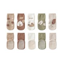 Meias Quentes Antiderrapantes Para Bebês E Crianças Pequenas Com Estampa De Desenho Animado, 5