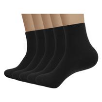 Meias SERISIMPLE Viscose Bamboo masculinas, 5 pares, pretas