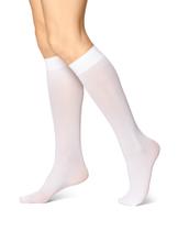 Meias sociais HUE Soft Opaque até o joelho para mulheres pacote com 3