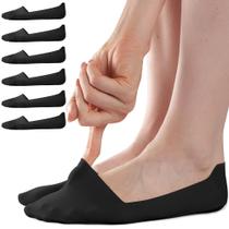 Meias Sofier Invisíveis Femininas Antiderrapantes Finas 6 Pares