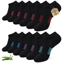 Meias Soquete BambooHop em Viscose de Bambu Respirável 6/12 Pares Meias Soquete BambooHop em Viscose de Bambu Respirável 6/12 Pares