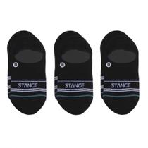 Meias Stance Basic No Show para homens, 3 pares pretas (L) Meias Stance Basic No Show para homens, 3 pares pretas (L)