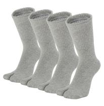 Meias Tabi HONOW Split Toe, chinelo de algodão alto e redondo x4