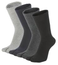 Meias Tabi HONOW Split Toe, chinelo de algodão alto e redondo x4