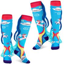 Meias Tarpop Unicorn Silly, 2 pares de meias com perucas