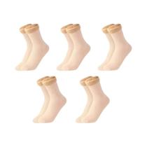 Meias Térmicas De Lã Para Homens E Mulheres, 1/5/10 Pares, Quentes, Curtas, De Veludo De Nylon Para
