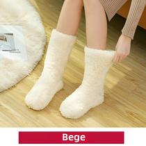 Meias Térmicas Femininas De Inverno Quentes E Grossas De Veludo Antiderrapantes, Pantufas Macias