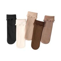 Meias Térmicas Femininas De Lã Cashmere Para Inverno, 5/10/20 Pares, Quentes, Curtas, De Nylon, Para Meias Térmicas Femininas De Lã Cashmere Para Inverno, 5/10/20 Pares, Quentes, Curtas, De Nylon, Para