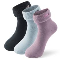 Meias Térmicas Femininas SUTTOS - Pacote com 3 Pares - Quentes para o Inverno