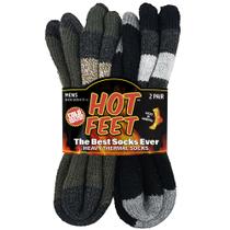 Meias térmicas HOT FEET Extreme Cold Weather para homens, pacote com 2 unidades Meias térmicas HOT FEET Extreme Cold Weather para homens, pacote com 2 unidades