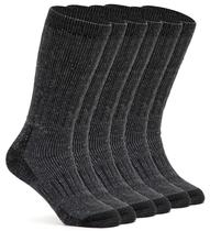 Meias térmicas masculinas de lã merino Alvada para caminhada, 3 pares