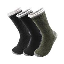 Meias Térmicas Unissex De Lã E Felpo Para Esportes De Inverno E Neve - 3 Pares De Alta Qualidade Meias Térmicas Unissex De Lã E Felpo Para Esportes De Inverno E Neve - 3 Pares De Alta Qualidade