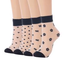 Meias transparentes Campsis Cute Sheer para mulheres (pacote com 4) Meias transparentes Campsis Cute Sheer para mulheres (pacote com 4)