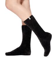 Meias UGG Leda Cozy Sock para mulheres, pretas