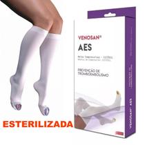Meias Venosan Antitrombo Antiembolismo 3/4 Aes Esterilizada Ponteira Aberta 18mmhg