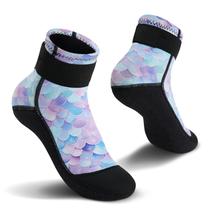 Meias Yikayin de 3 mm de neoprene para crianças antiderrapantes