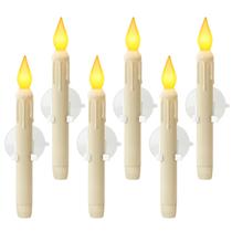 Meigic 6 Peças Velas de Janela LED com Sensor do Anoitecer ao Amanhecer