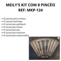 Meily'S Kit Com 8 Pincéis Ref: Mkp-124