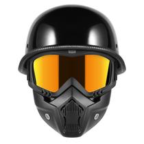 Meio capacete para motocicleta TRUSTERTHEE German Style XXL Black