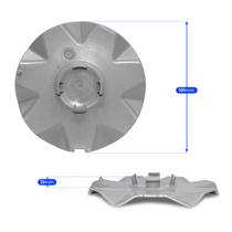 Meio Roda Zunk Zk-490 e Big Rodas Brw-1080 (Prata) C/Emblema