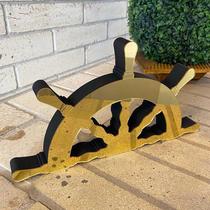 Meio Timão Em Mdf Decoryou - Ref 350 Ouro Espelhado 16x30cm Meio Timão Em Mdf Decoryou - Ref 350 Ouro Espelhado 16x30cm