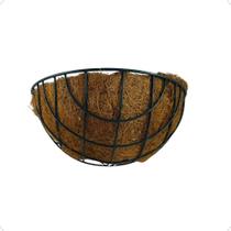Meio Vaso Fibra Coco 35 Cm Pendente Decoração Resistente Natural Meio Vaso Fibra Coco 35 Cm Pendente Decoração Resistente Natural