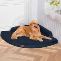 MEKIY XL Cama Ortopédica Impermeable para Perros Grandes en Azul Marino