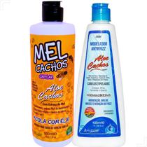 Mel Cachos 500ml - Modelador Antifrizz 435ml -Efeito Memória