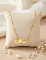 Mel colar de nome folheado a ouro 18k Mel colar de nome folheado a ouro 18k