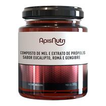 Mel Composto Própolis Euc. Gengibre e Romã 300g ApisNutri