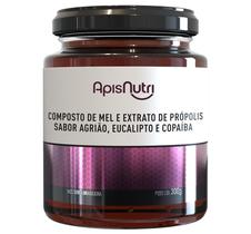 Mel Composto Própolis, Eucalipto, Agrião e Copaíba 300g Mel Composto Própolis, Eucalipto, Agrião e Copaíba 300g