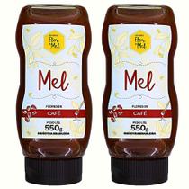 Mel flores de café premium 550g apiário flor de mel kit 2 un