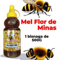Mel puro silvestre bisnaga 500g com 1 unidades - flor de minas